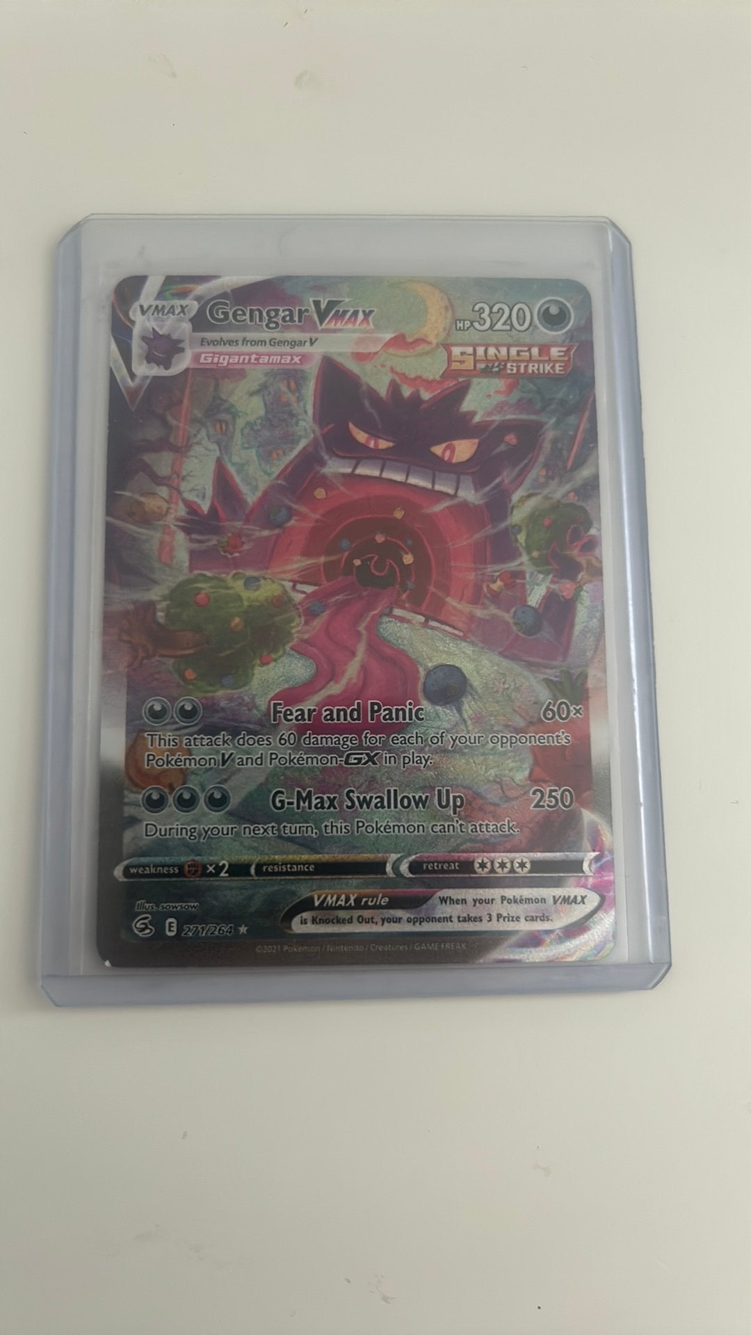 Gengar vmax, Ophalen of Verzenden, Zo goed als nieuw