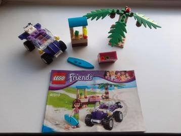 lego friends Oliviaá strandbuggy , 41010, zgan, Lego, Ophalen of Verzenden, Zo goed als nieuw, Complete set