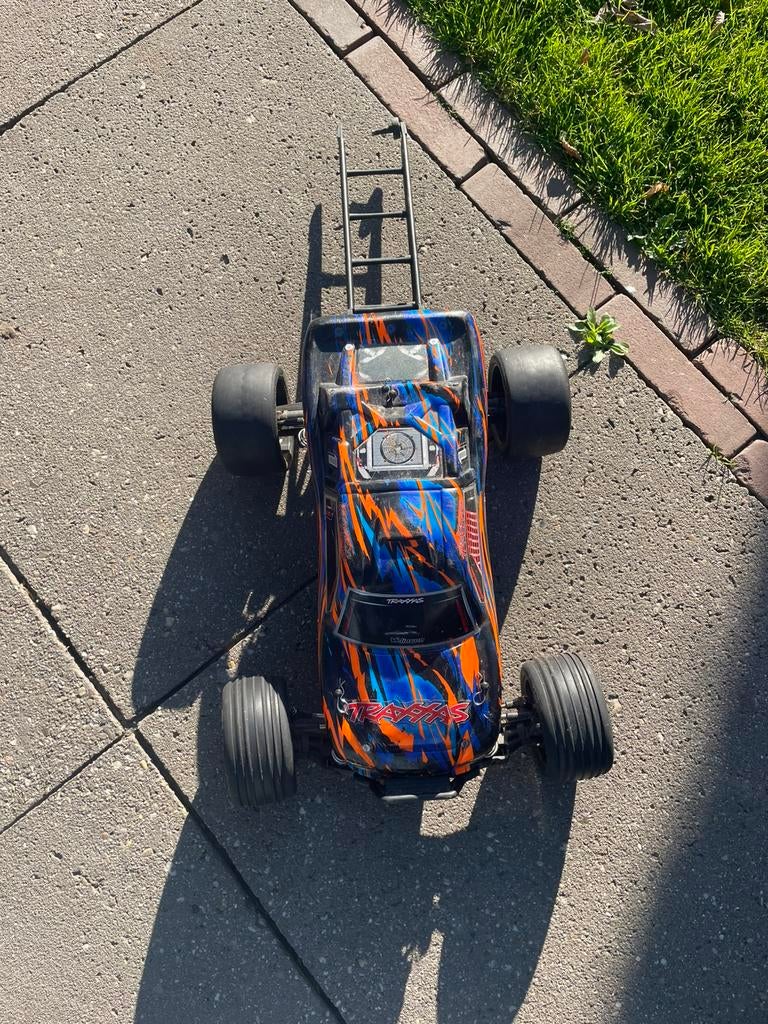 Traxxas Rustler vxl met hobbywing motor., Hobby en Vrije tijd, Modelbouw | Radiografisch | Auto's, Gebruikt, Auto onroad, Elektro