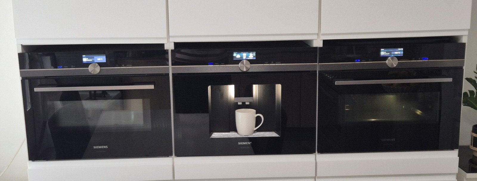 Luxe Siemens set; Combi oven/magnetron Wifi + koffiemachine, Witgoed en Apparatuur, Ophalen, 45 tot 50 cm, Siemens, Inbouw