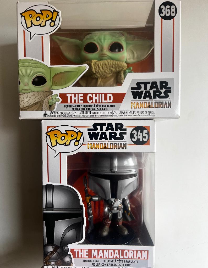 2x Funko’s Mandalorian en The child (Grogu), Ophalen of Verzenden, Nieuw