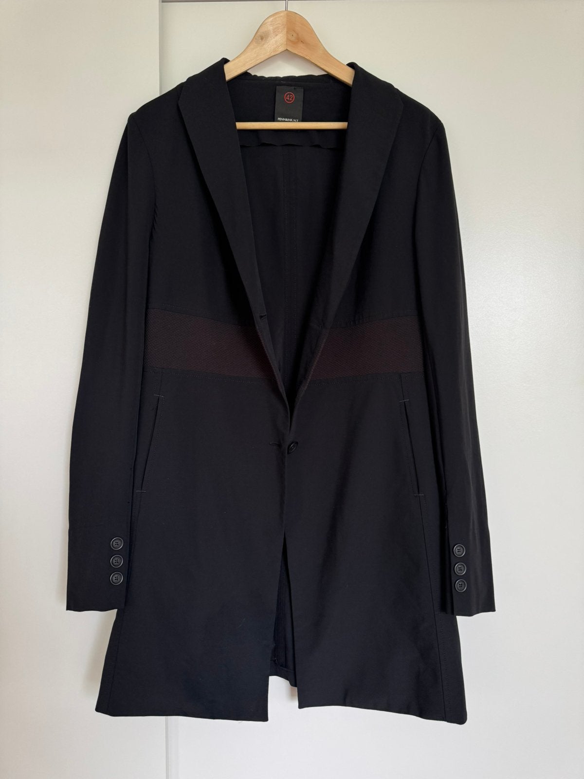 Penn & Ink N.Y. zwarte lange blazer | maat 42, Kleding | Dames, Zwart, Maat 42/44 (L), Ophalen of Verzenden, Zo goed als nieuw