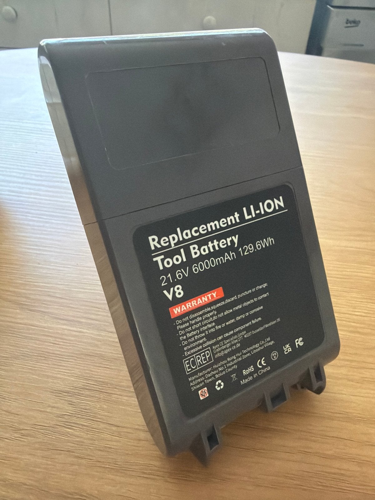 Nieuwe Dyson V8 vervangingsbatterij / accu – 21.6V 6000mAh, Ophalen of Verzenden, Nieuw
