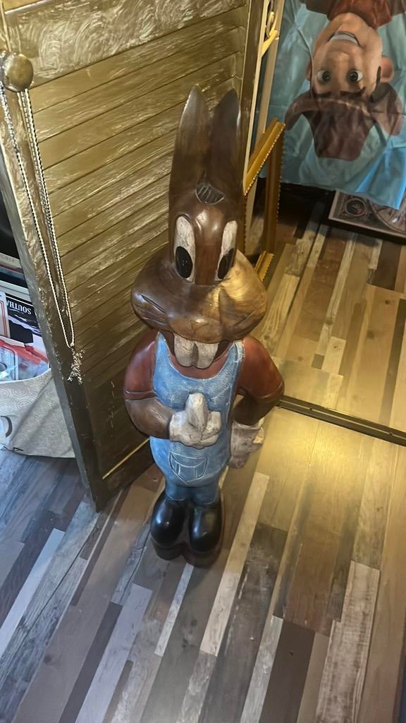 Grote houten Paas haas, Diversen, Pasen, Ophalen, Zo goed als nieuw
