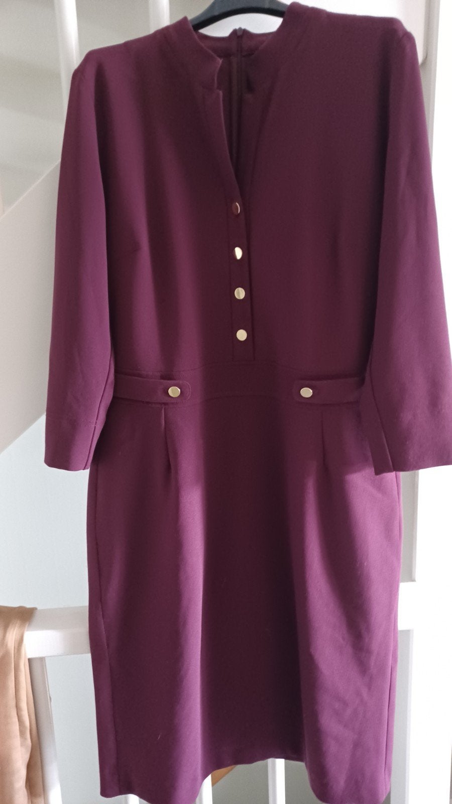 Lilytime dames jurk, aubergine- kleurig. mt 42, Kleding | Dames, Paars, Maat 42/44 (L), Ophalen of Verzenden, Zo goed als nieuw