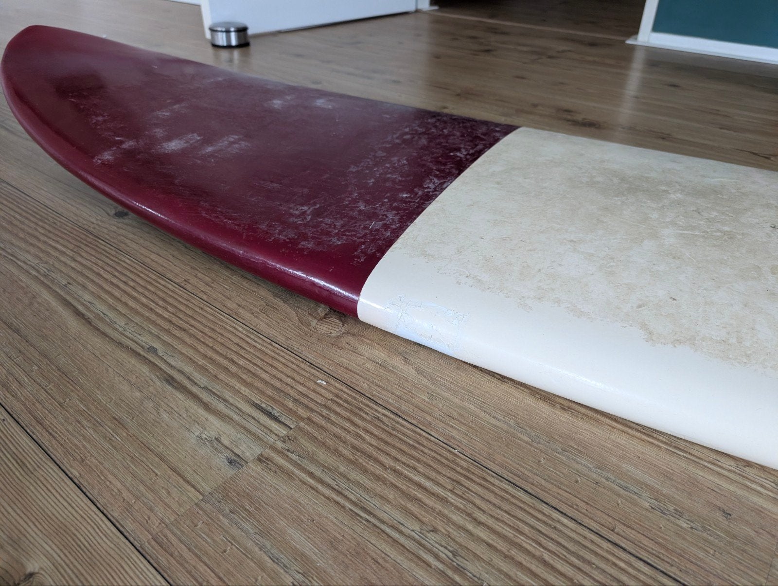 Foto 6 van Gebruikt NSP 7`6 Surfplank - Rood/Wit