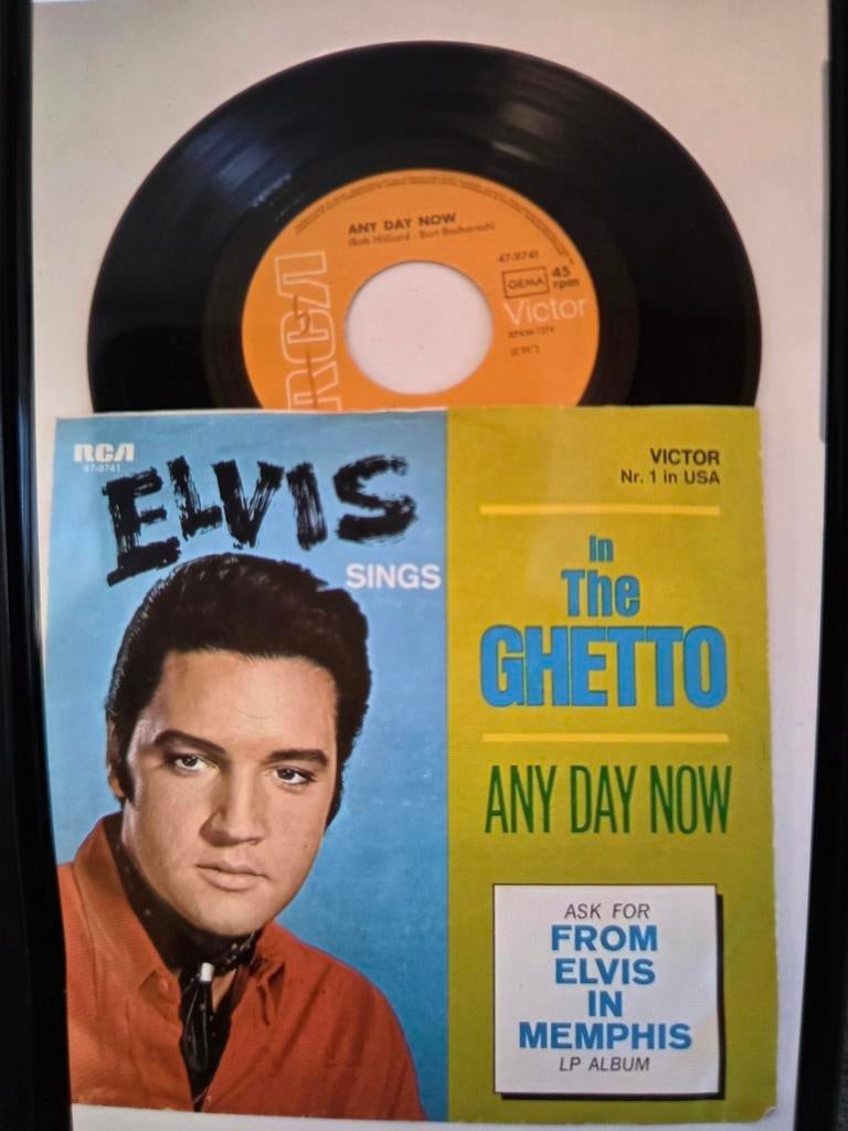 Elvis Presley - In The Ghetto / Any Day Now single, Cd's en Dvd's, Vinyl Singles, Ophalen of Verzenden