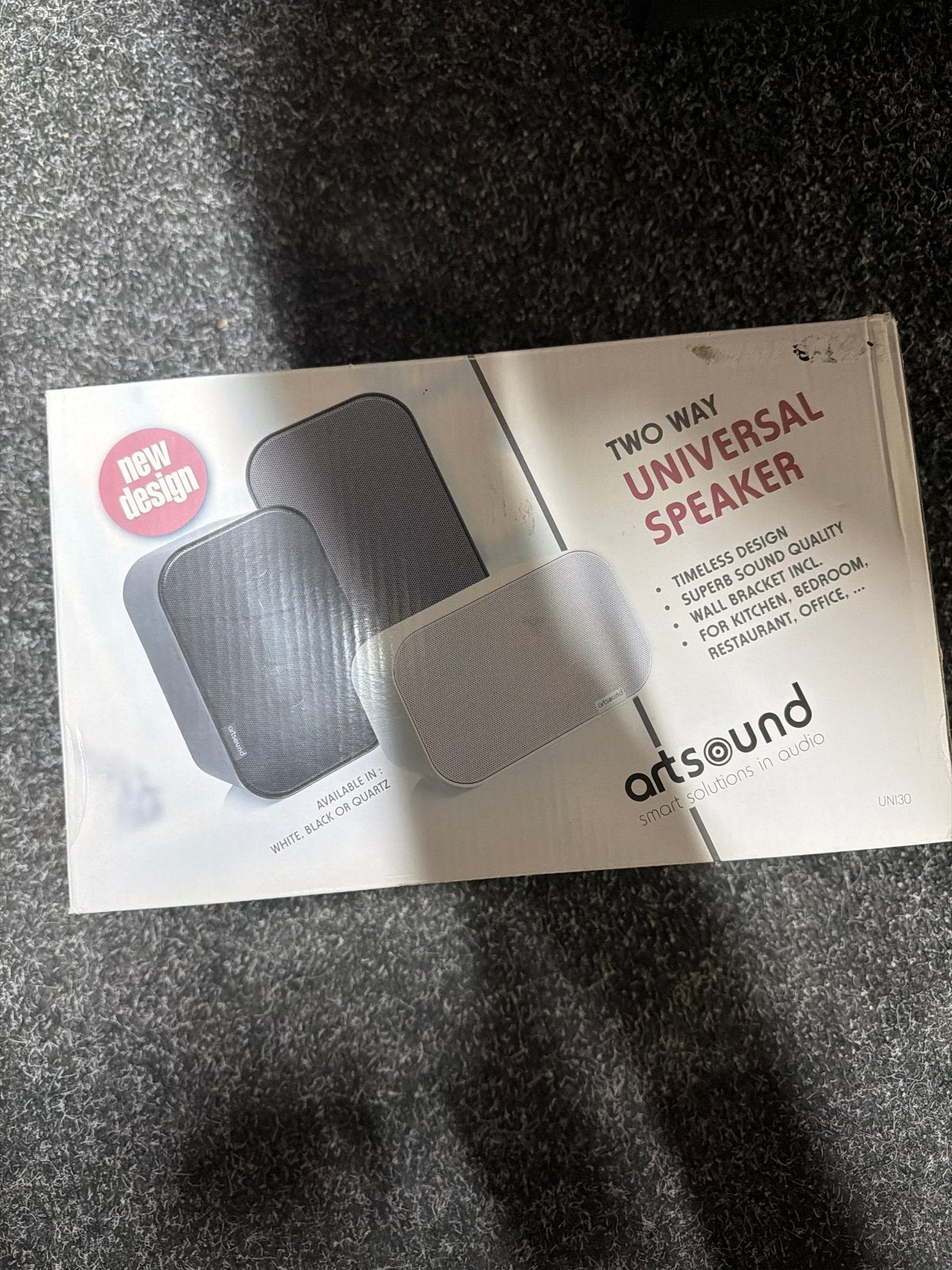 Artsound UNI30 Two Way Universele Speaker - Nieuw Design, Audio, Tv en Foto, Overige merken, Inclusief muurbeugels, ., Overige typen