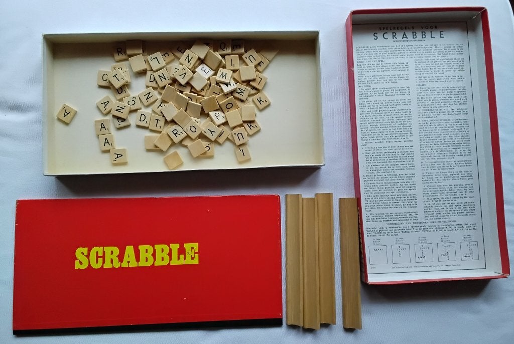 Scrabble, Een of twee spelers, Ophalen of Verzenden, Gebruikt