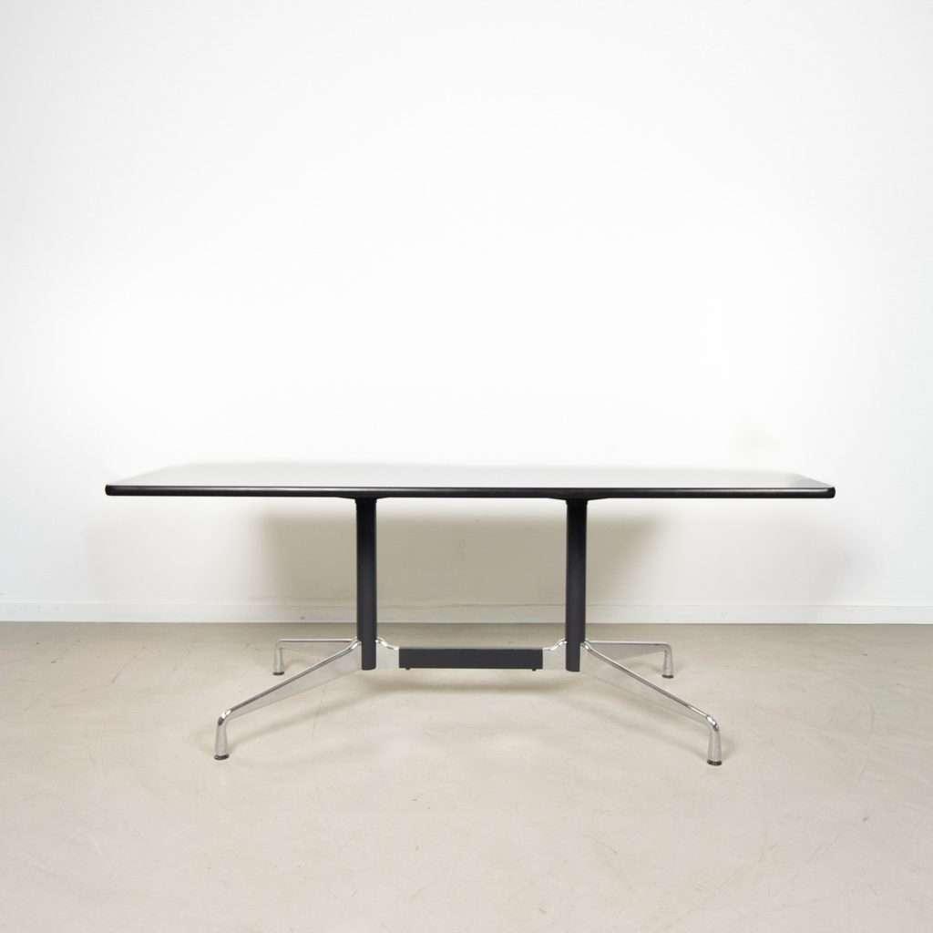 1x Vitra Eames Segmented Tafel Wit Kunststof 180 cm – Chroom, Niet ingevuld, 50 tot 100 cm, 150 tot 200 cm, Niet ingevuld