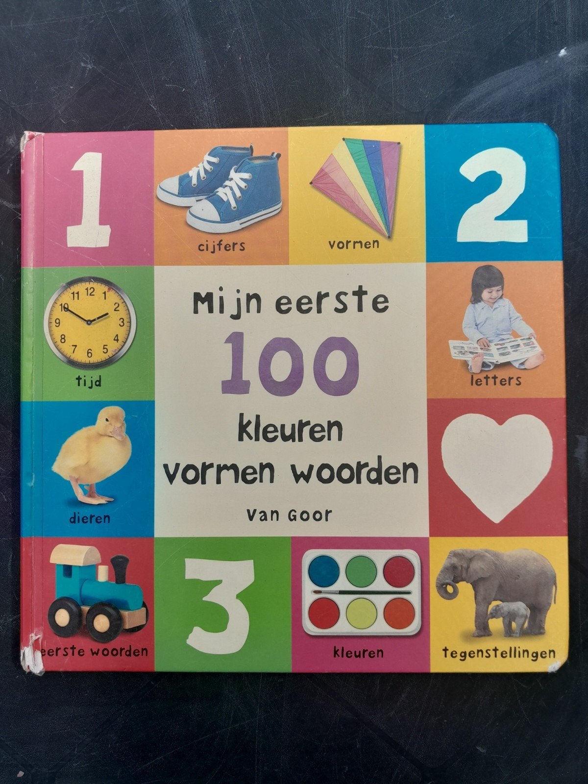 Mijn eerste 100 kleuren, vormen, woorden boek, Boeken, Ophalen of Verzenden, Gelezen, 1 tot 2 jaar