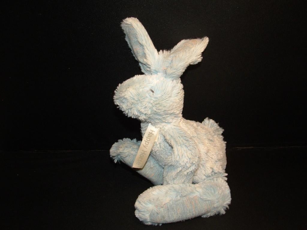 HAPPY HORSE KONIJN RABBIT RIVOLI NR1 PLUCHE WOLLIG, Ophalen of Verzenden, Nieuw, Overige typen