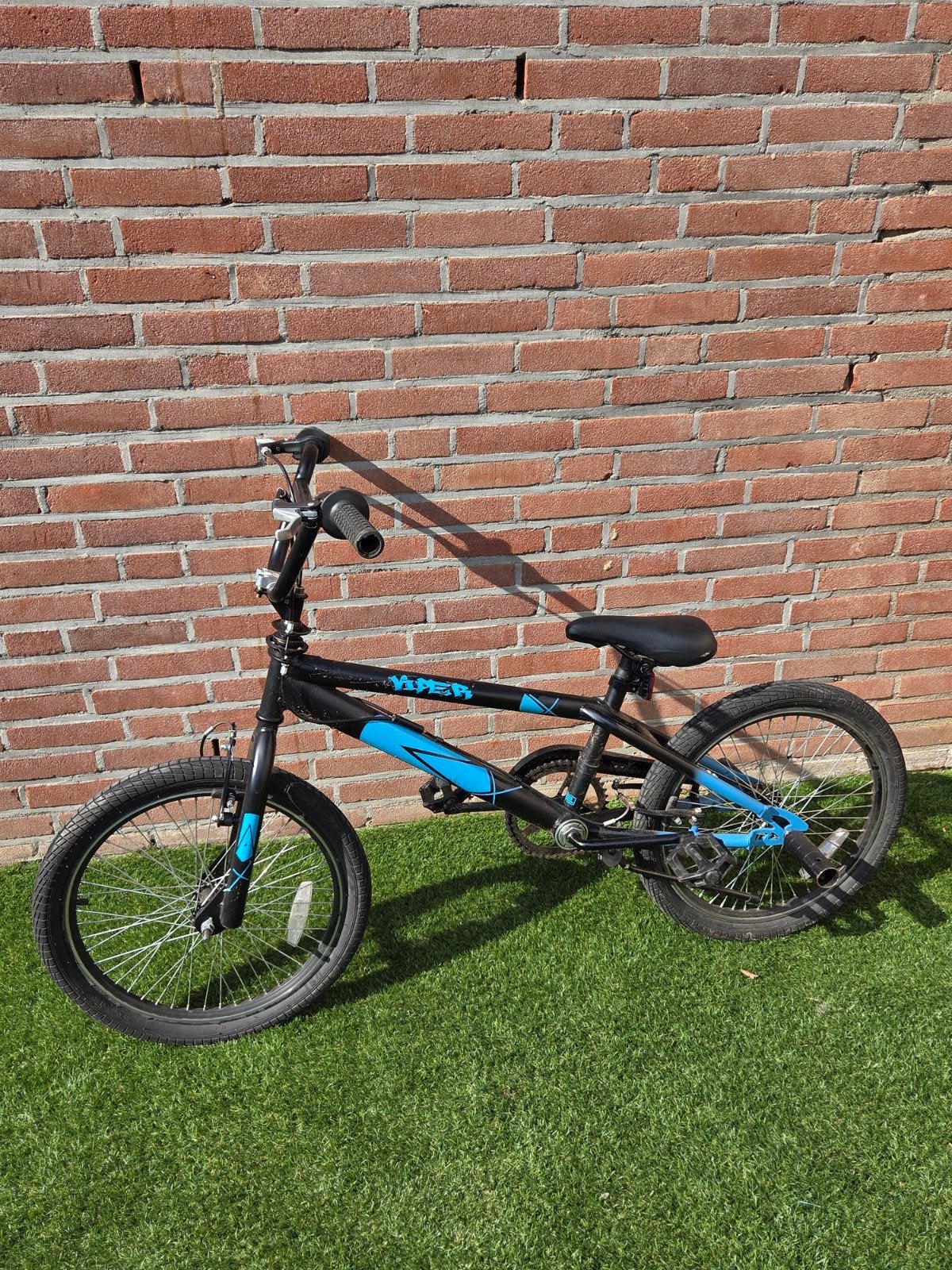BMX Viper fiets zwart/Blauw, Staal, Velgrem, Ophalen of Verzenden, Viper