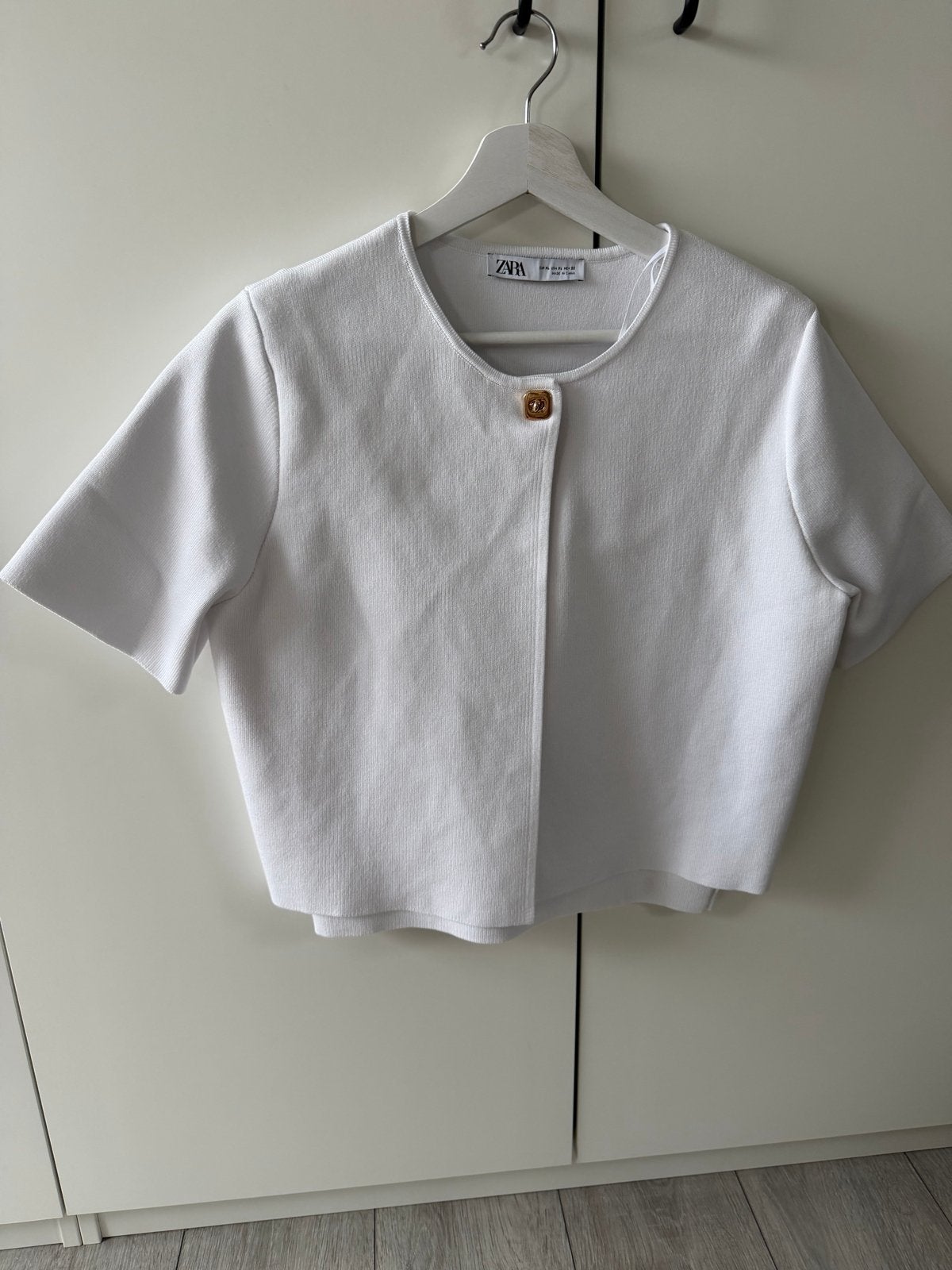 Zara witte crop top en vestje set maat xl nieuw, Kleding | Dames, Ophalen of Verzenden, Zo goed als nieuw, Wit, Korte mouw