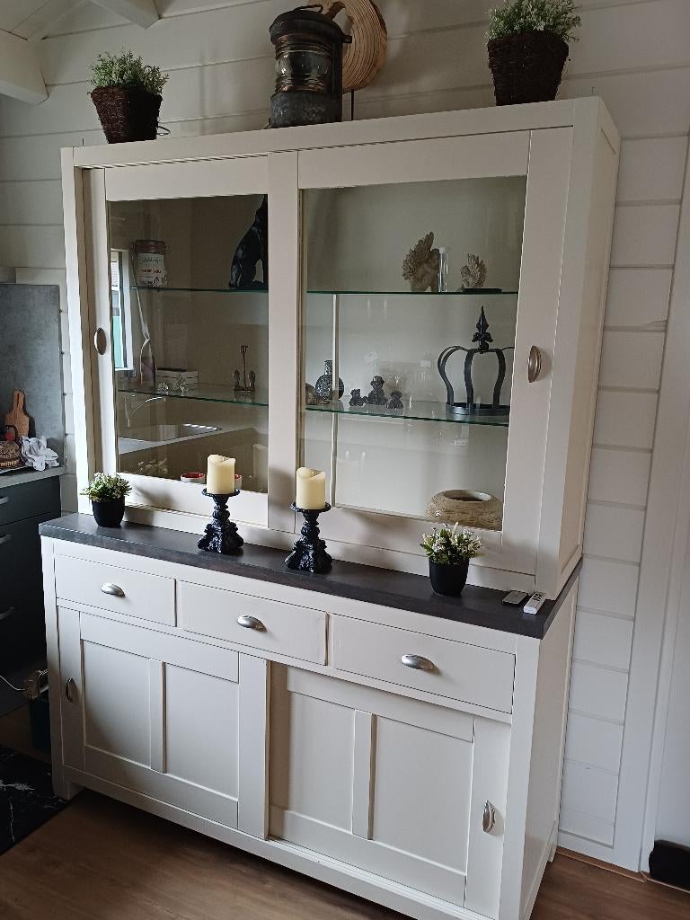witte buffetkast, Ophalen, 200 cm of meer, 150 tot 200 cm, 25 tot 50 cm