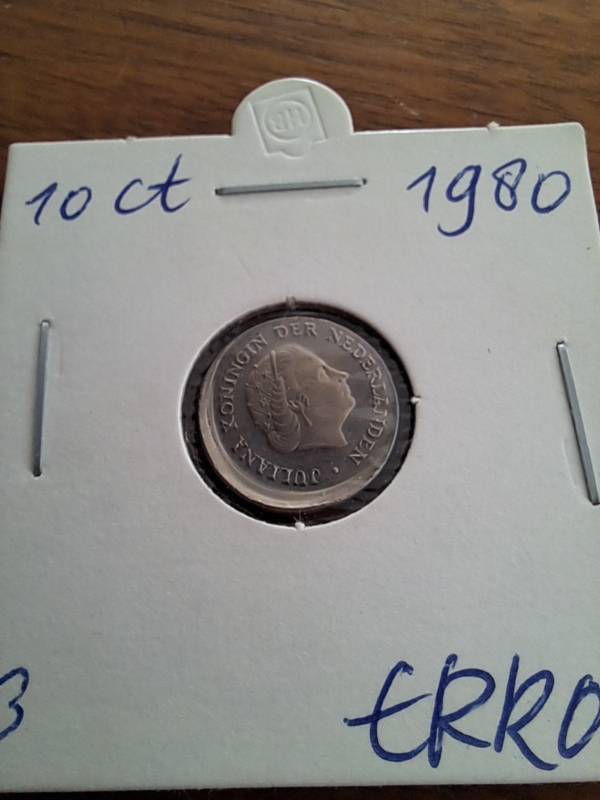 Misslag 10 cent 1980., Postzegels en Munten, Munten | Nederland, Ophalen of Verzenden, Koningin Juliana, 10 cent