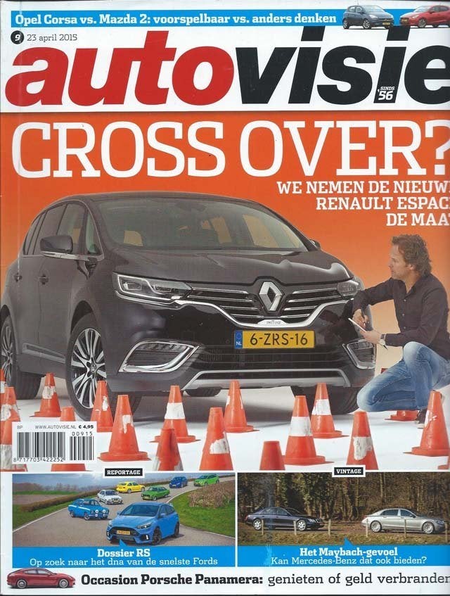 Autovisie 9 2015 : Ford Escort Mexico / RS / Focus RS - Mini, Ophalen of Verzenden, Gelezen, Algemeen