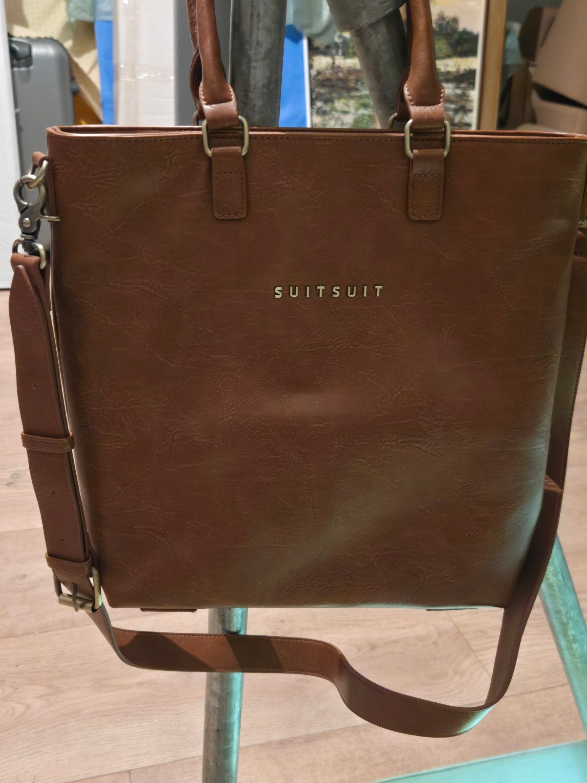 Prachtige SUITSUIT hand-/schoudertas, zgan, Verzenden, Zo goed als nieuw, Zwart, Handtas