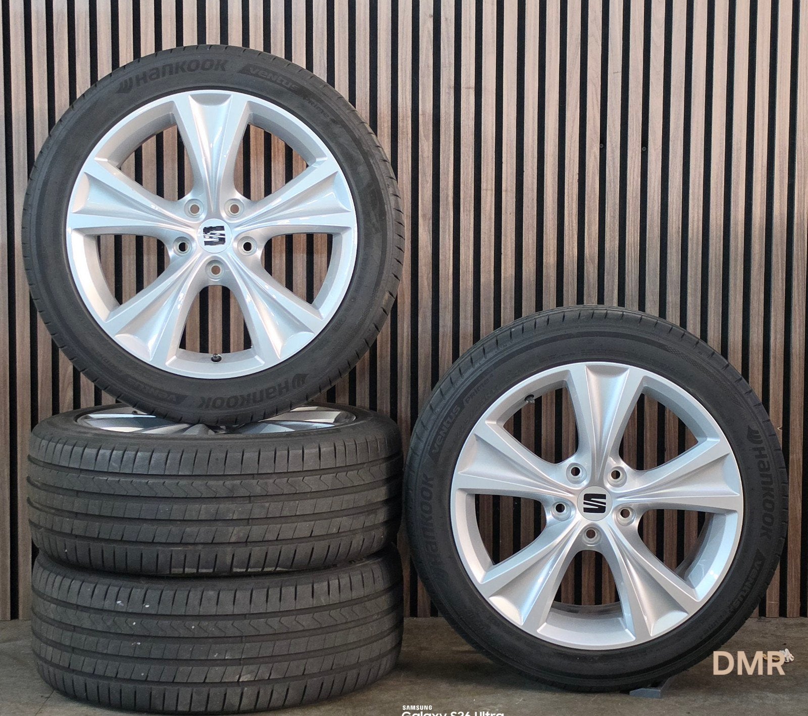 ZGAN 17" Orig SEAT Leon Velgen+GOEDE Banden 5x112 Caddy Golf, Gebruikt, SEAT, Seat, Banden en Velgen