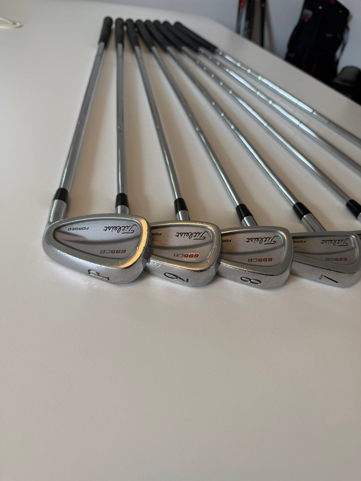 Titleist 695CB set P-3 - S flex staal -topstaat - Testen ok!, Overige merken, Set, Gebruikt, -