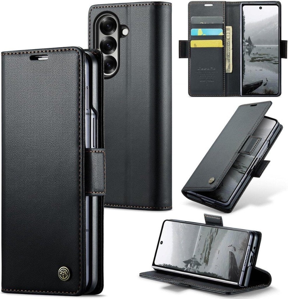 Book Case voor Samsung Galaxy Z Fold 7 [MREUVER], Ophalen of Verzenden, Nieuw, Zwart, Galaxy Z Fold