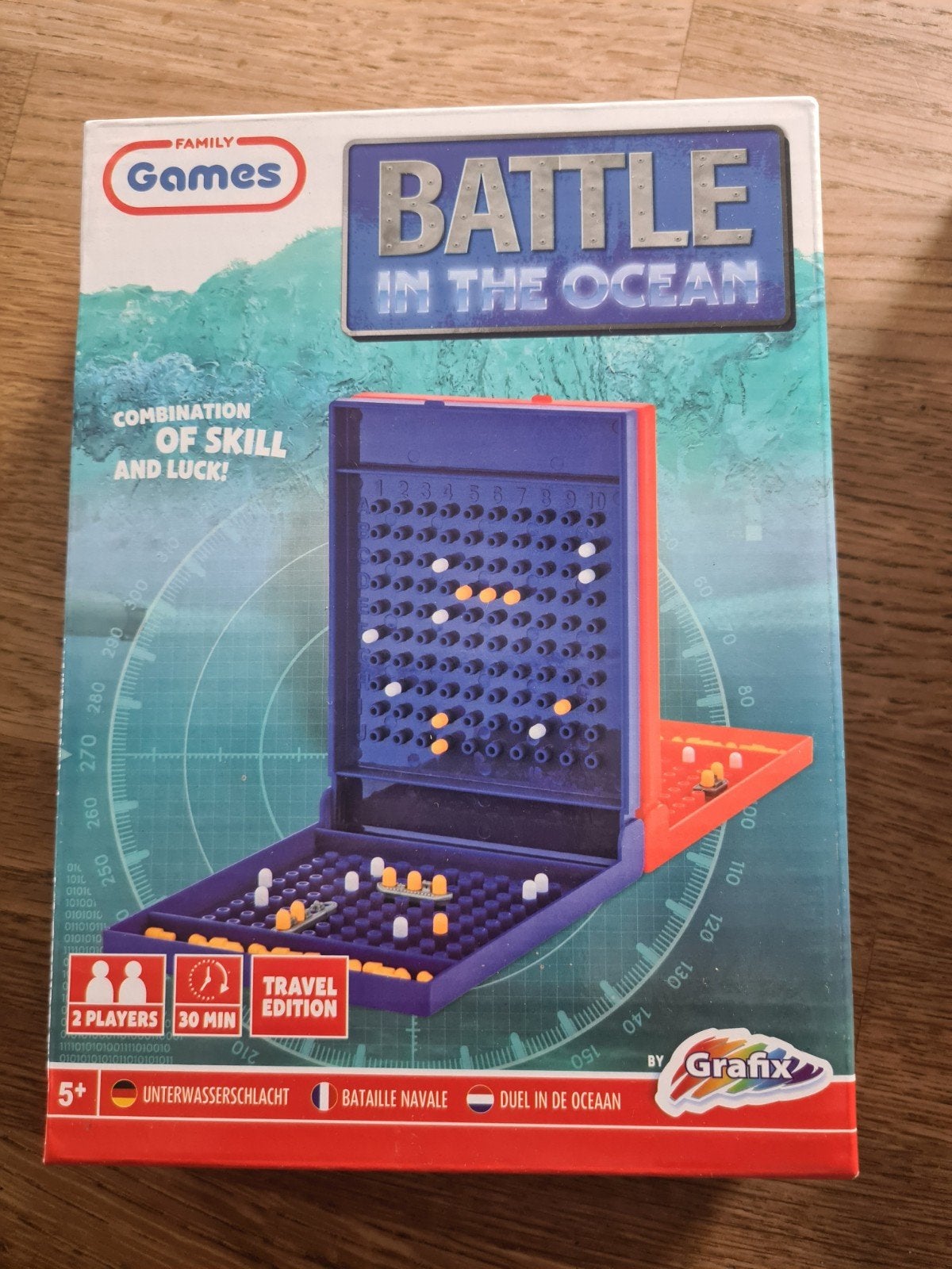 Battle in the Ocean Reisspel - Familie Spel, Gebruikt, Een of twee spelers, Ophalen of Verzenden, Grafix