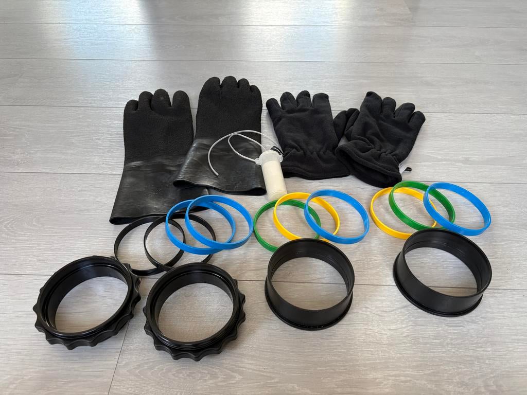 Droogpak handschoenen, Watersport en Boten, Duiken, Ophalen of Verzenden, Gebruikt, Overige typen