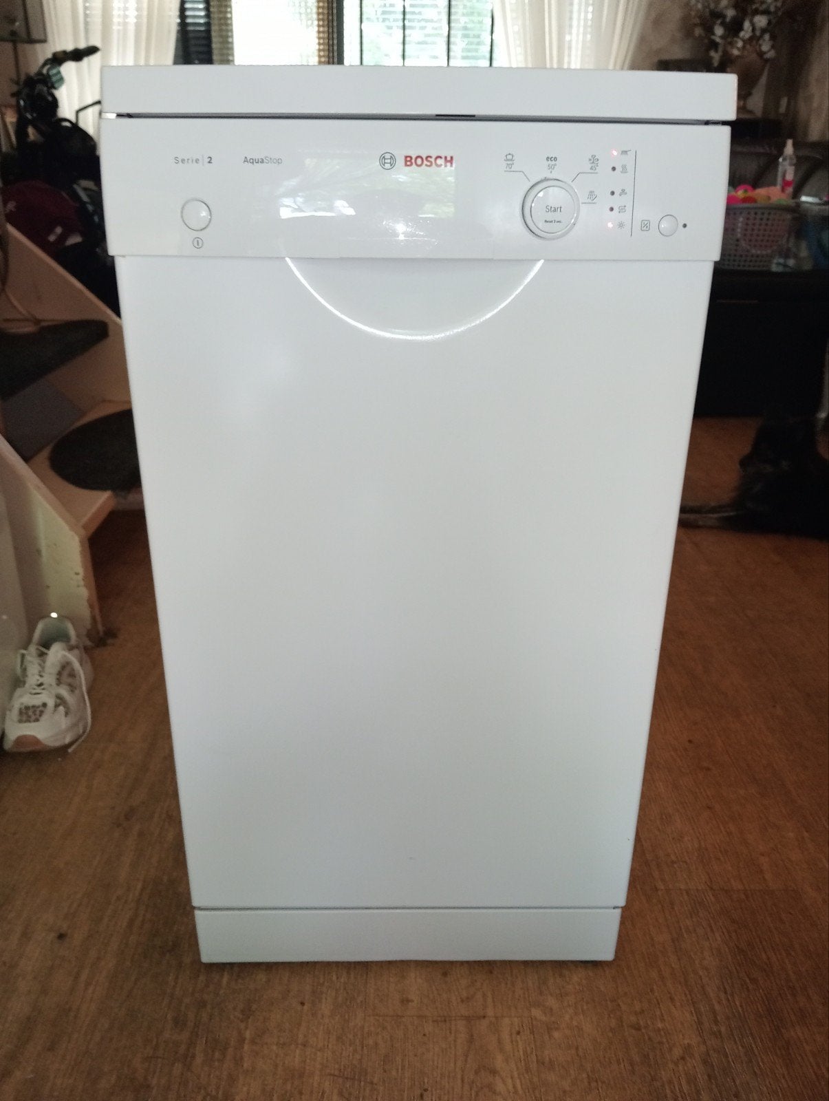 Bosch vaatwasser 45 cm A+++label energie zuinig zie foto,s, Ophalen, Zo goed als nieuw, 85 tot 90 cm