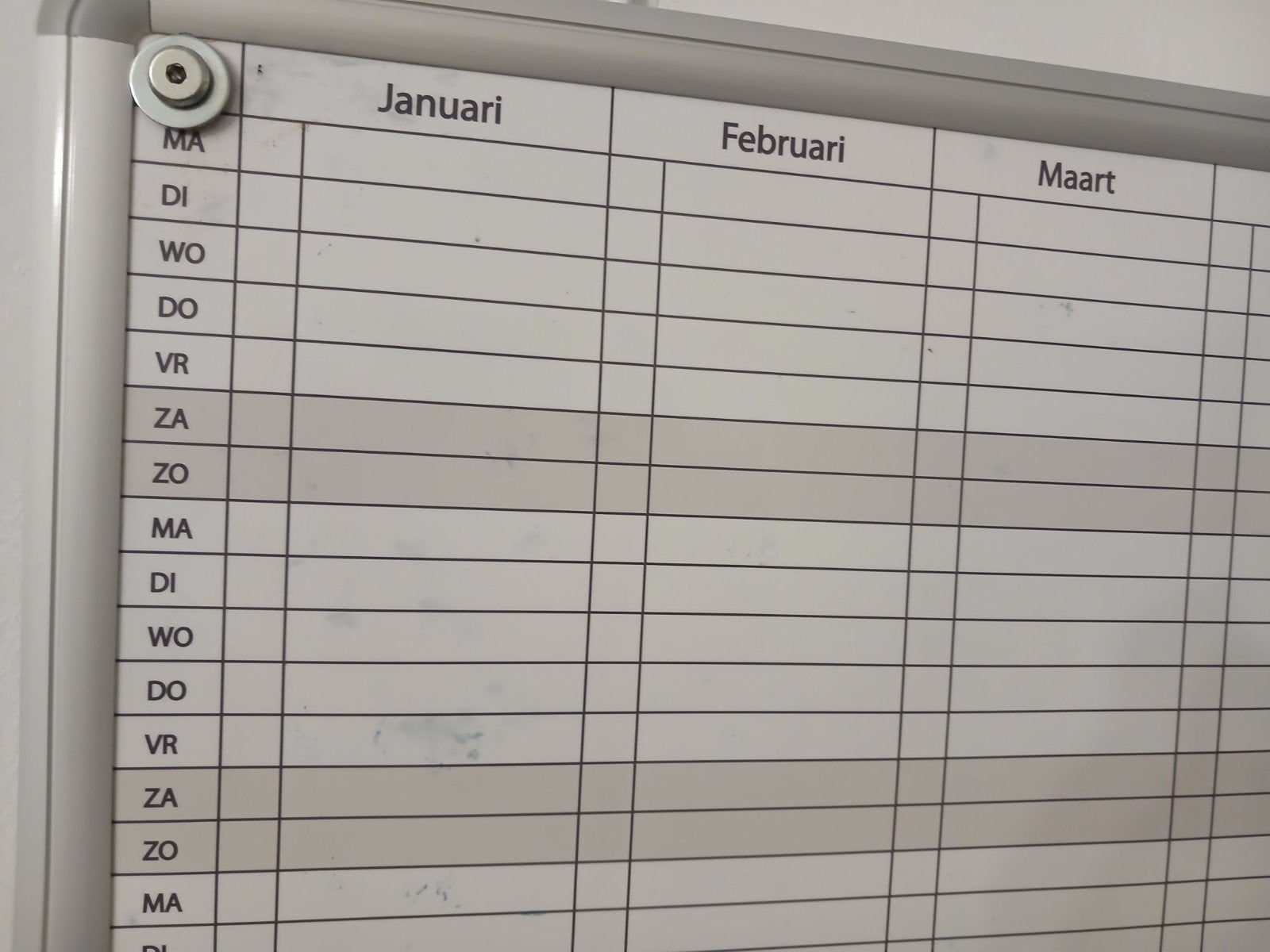 Whiteboard planning / Jaarkalender, Ophalen of Verzenden, Jaarkalender