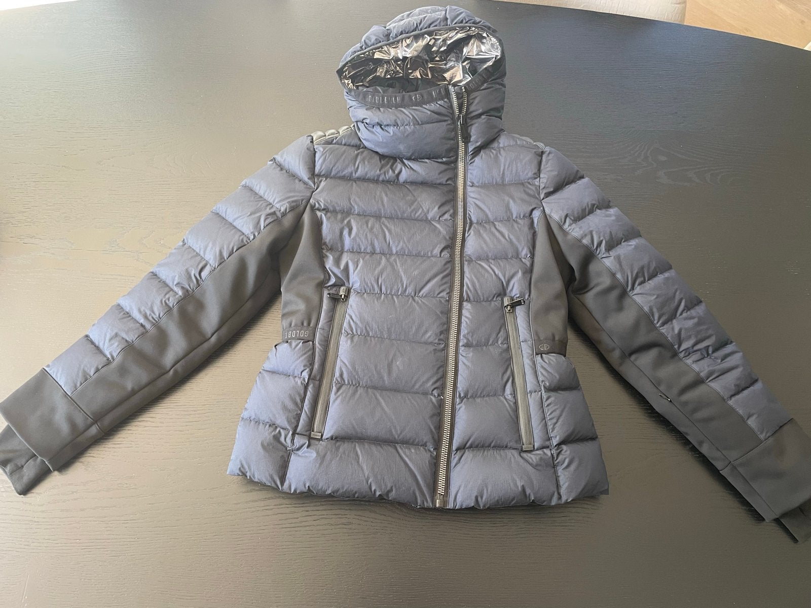 Goldbergh dames skijas - donkerblauw/zwart - maat 42, Kleding | Dames, Wintersportkleding, Ophalen of Verzenden, Zo goed als nieuw