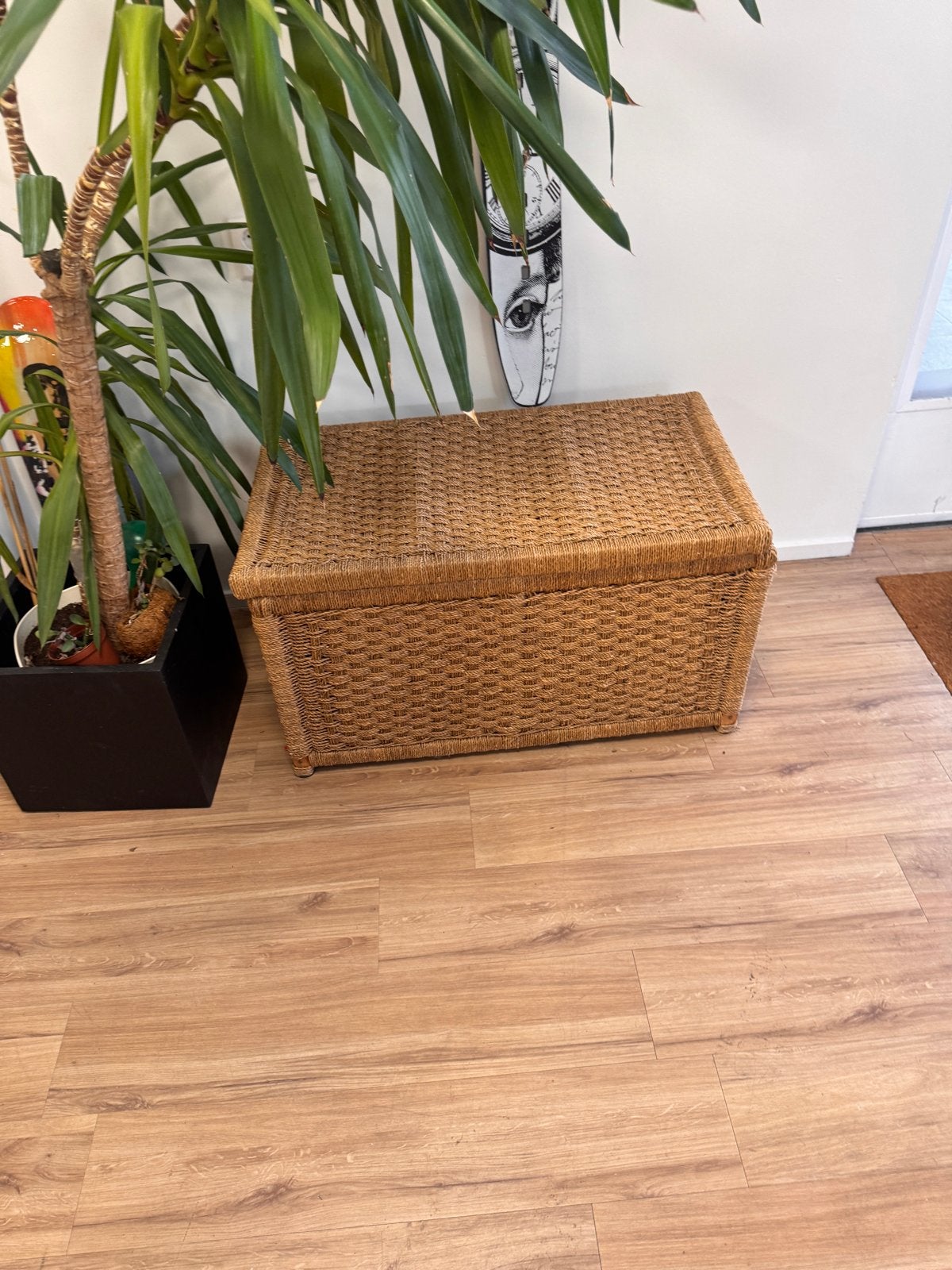 Grote zeegras mand - Riviera Maison stijl, Ophalen, Overige materialen, Gebruikt, 50 tot 100 cm