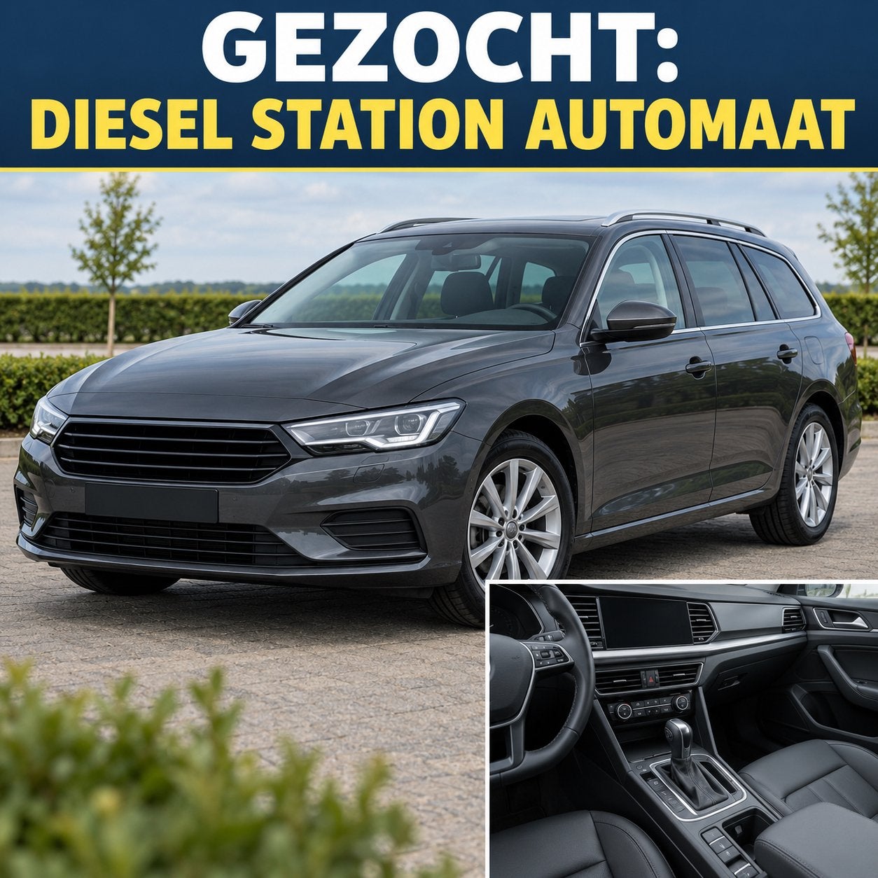 GEZOCHT: DIESEL STATION AUTOMAAT | 2015+ | MAX 180.000 KM, Ophalen of Verzenden