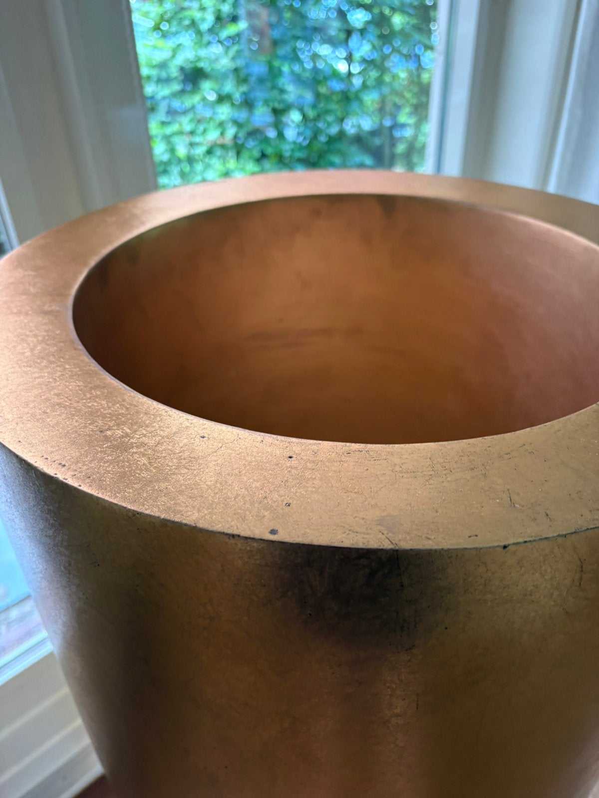 Polyester Vaas, Tuin en Terras, Kunststof, 40 cm of meer, Rond, Ophalen of Verzenden