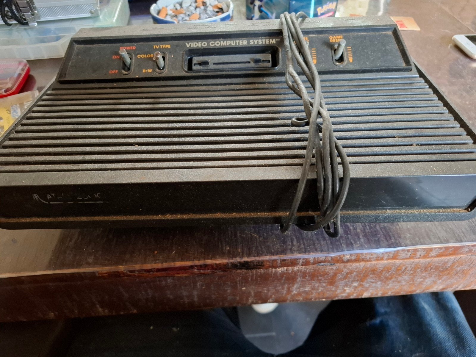Compleet Atari 2600 Systeem met 10 Spellen en 3 Controllers, Spelcomputers en Games, Ophalen of Verzenden, Gebruikt, Met games