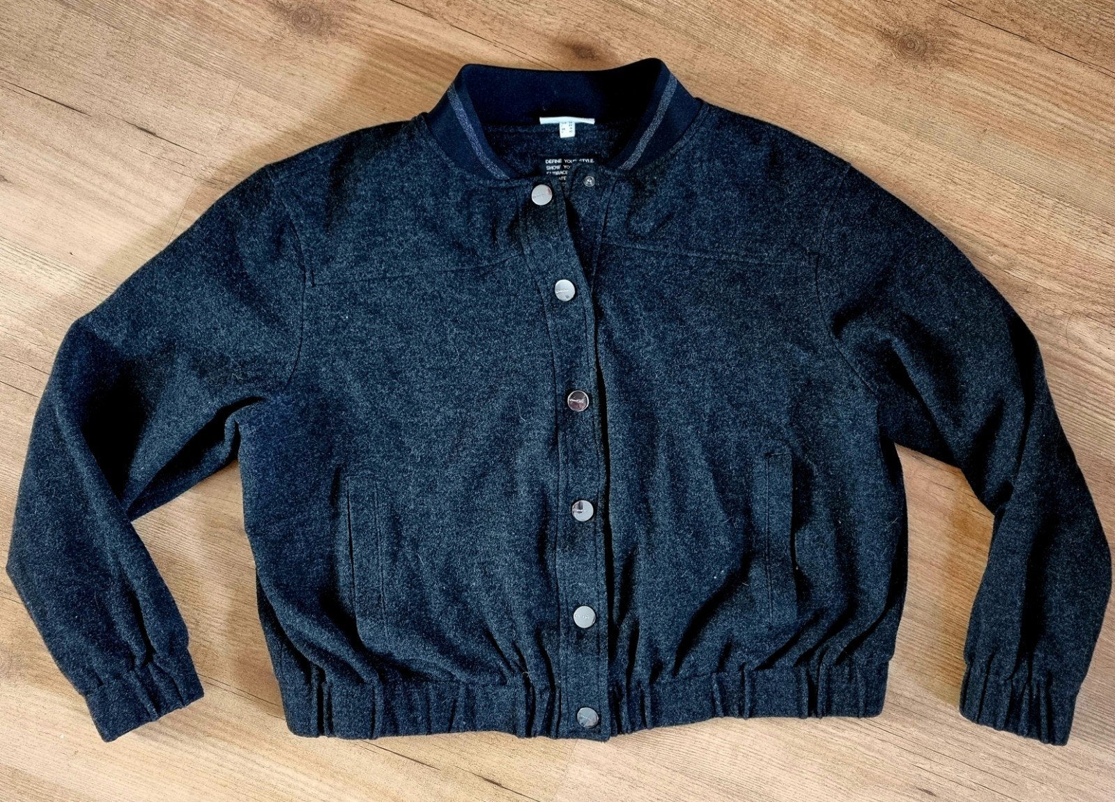 Street One donkergrijze bomberjack, maat 40 / L (6), Kleding | Dames, Jassen | Zomer, Ophalen of Verzenden, Zo goed als nieuw