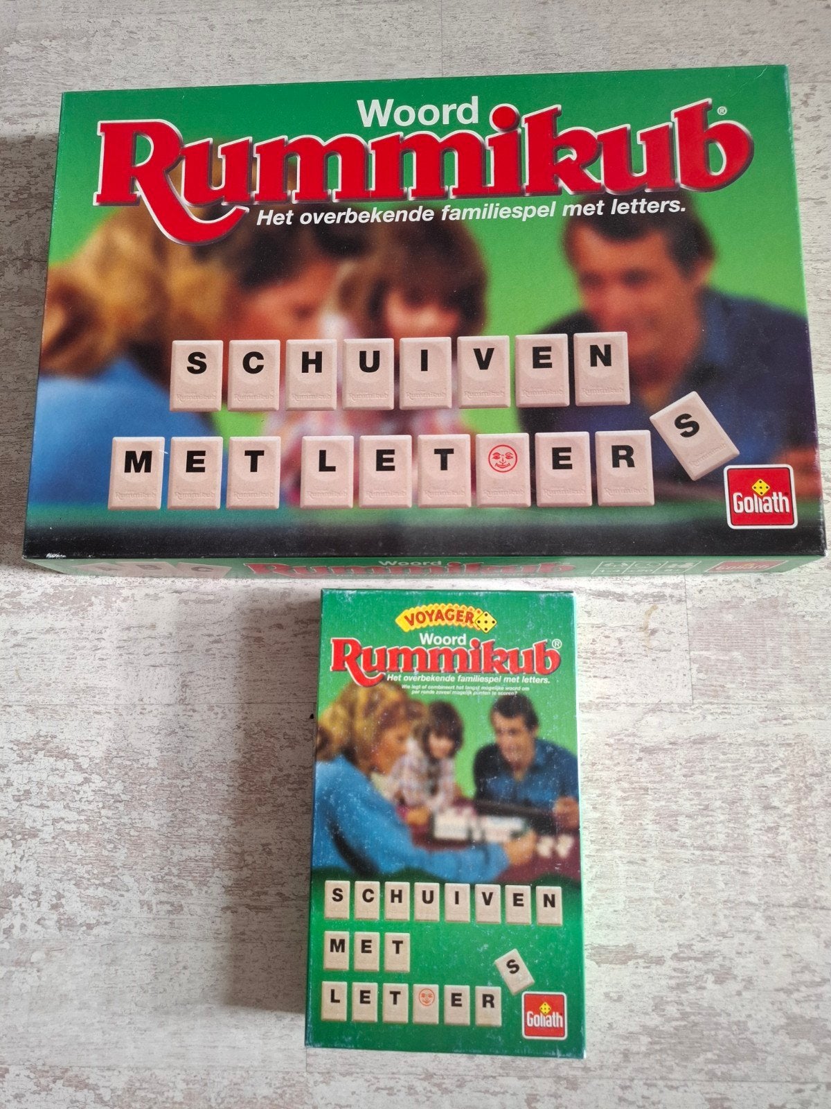 Woord Rummikub spel grote of kleine versie, Hobby en Vrije tijd, Gezelschapsspellen | Overige, Een of twee spelers, Ophalen of Verzenden