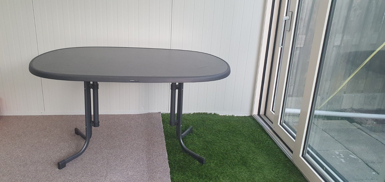 tuinstoelen en tuintafel, Ophalen, Rechthoekig, Kunststof