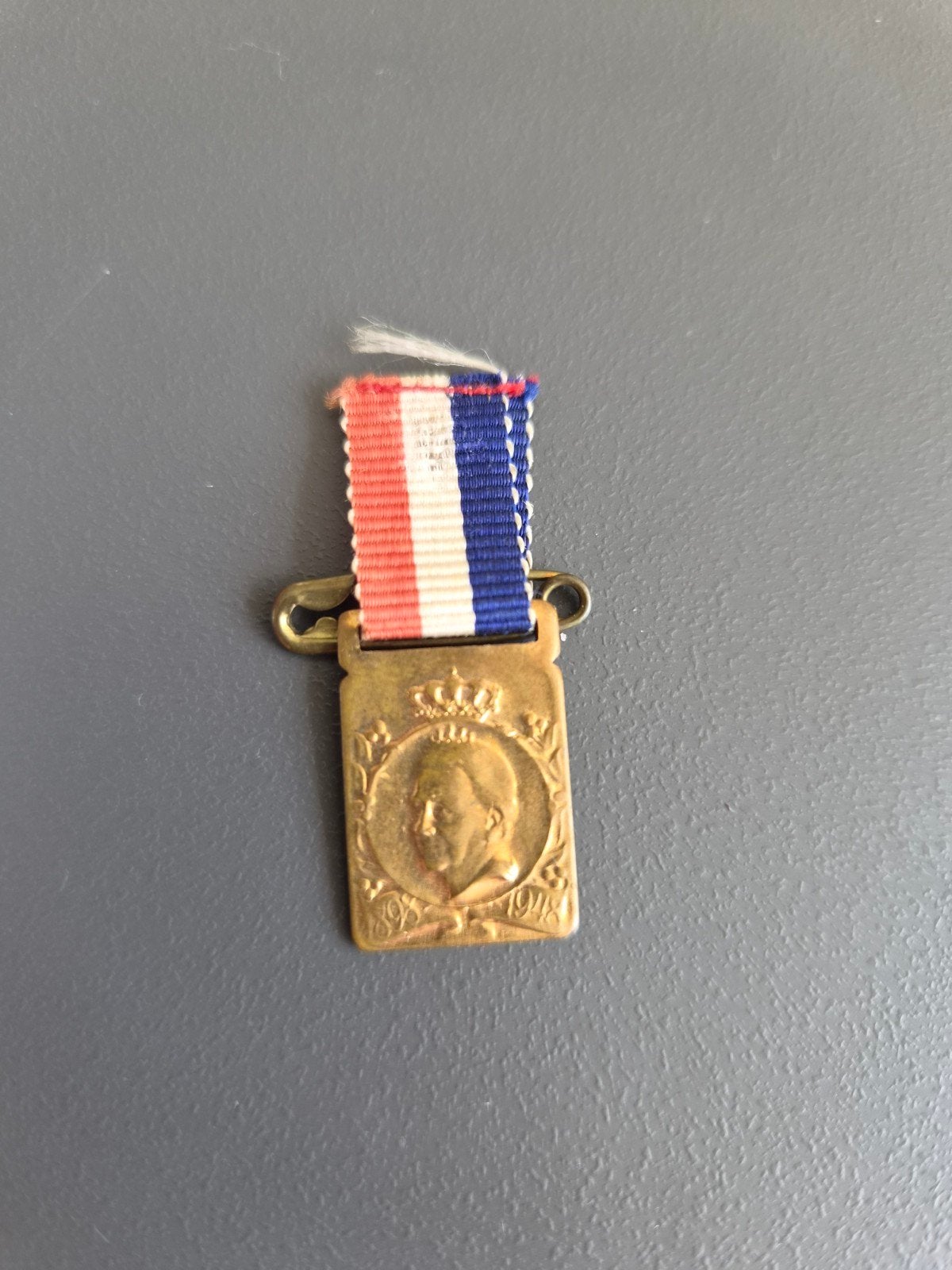 Herdenkingsmedaille Koningin Wilhelmina, Ophalen of Verzenden, Gebruikt, Overige onderwerpen, Speldje of Pin