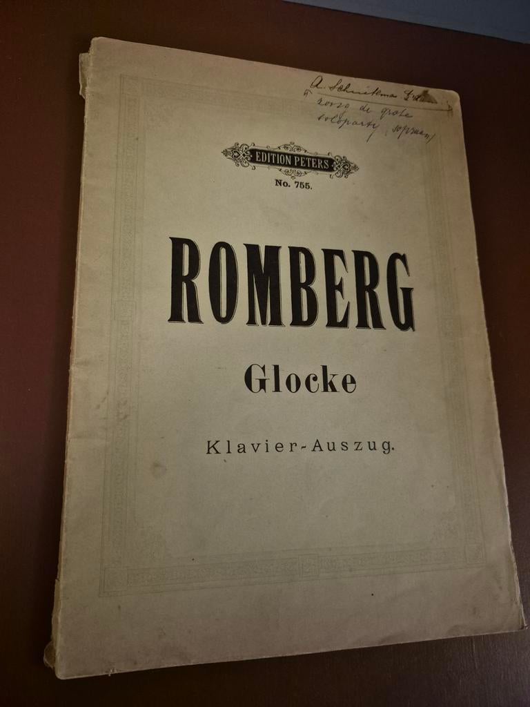 Romberg, Glocke, Klavier-Auszug, Ophalen of Verzenden, Gebruikt, Zang