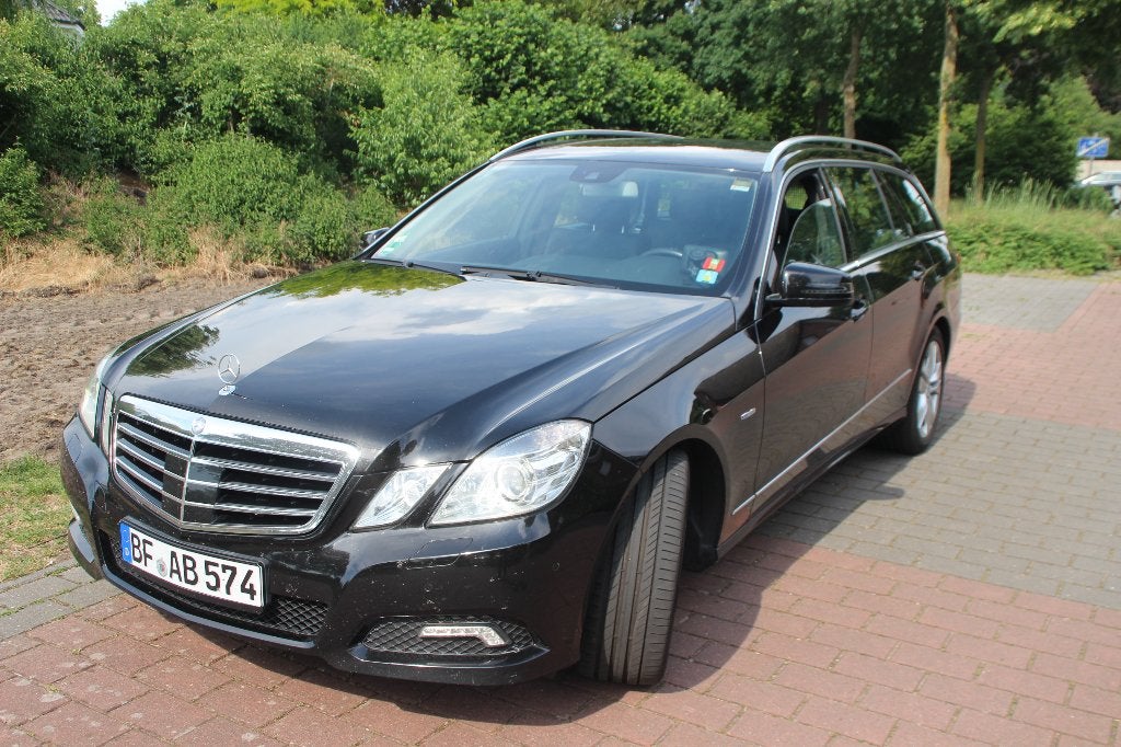 Mercedes-Benz E-220 CDI Business Class Avantgarde -T-Model, Auto's, Automaat, Achterwielaandrijving, Zwart, Leder en Stof