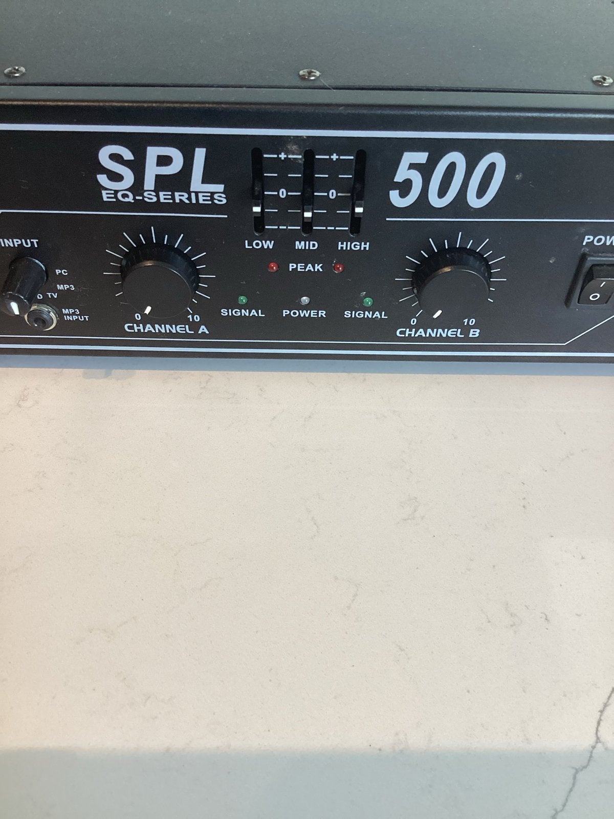 SPL 500 PA Versterker - 2x 250W, 120 watt of meer, Ophalen, Overige merken, Gebruikt