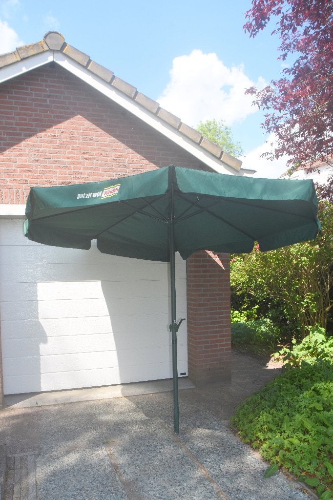 Nieuwe Knorr Horeca Parasol 3 x 3 x 2,40 meter, Ophalen, Nieuw, Meer dan 4 meter, Stokparasol