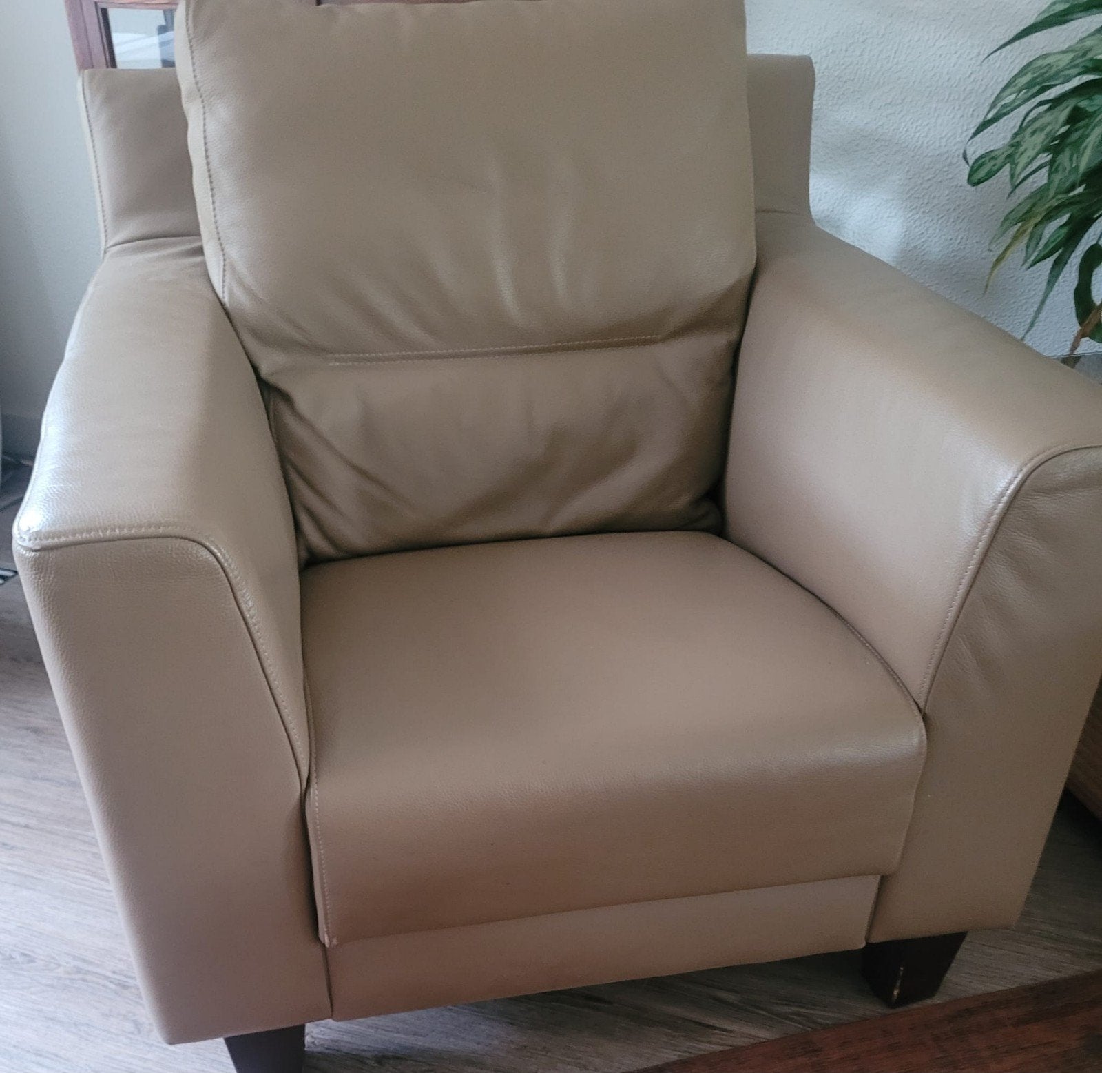 Fauteuil, Huis en Inrichting, Ophalen, Gebruikt, 75 tot 100 cm, Leer