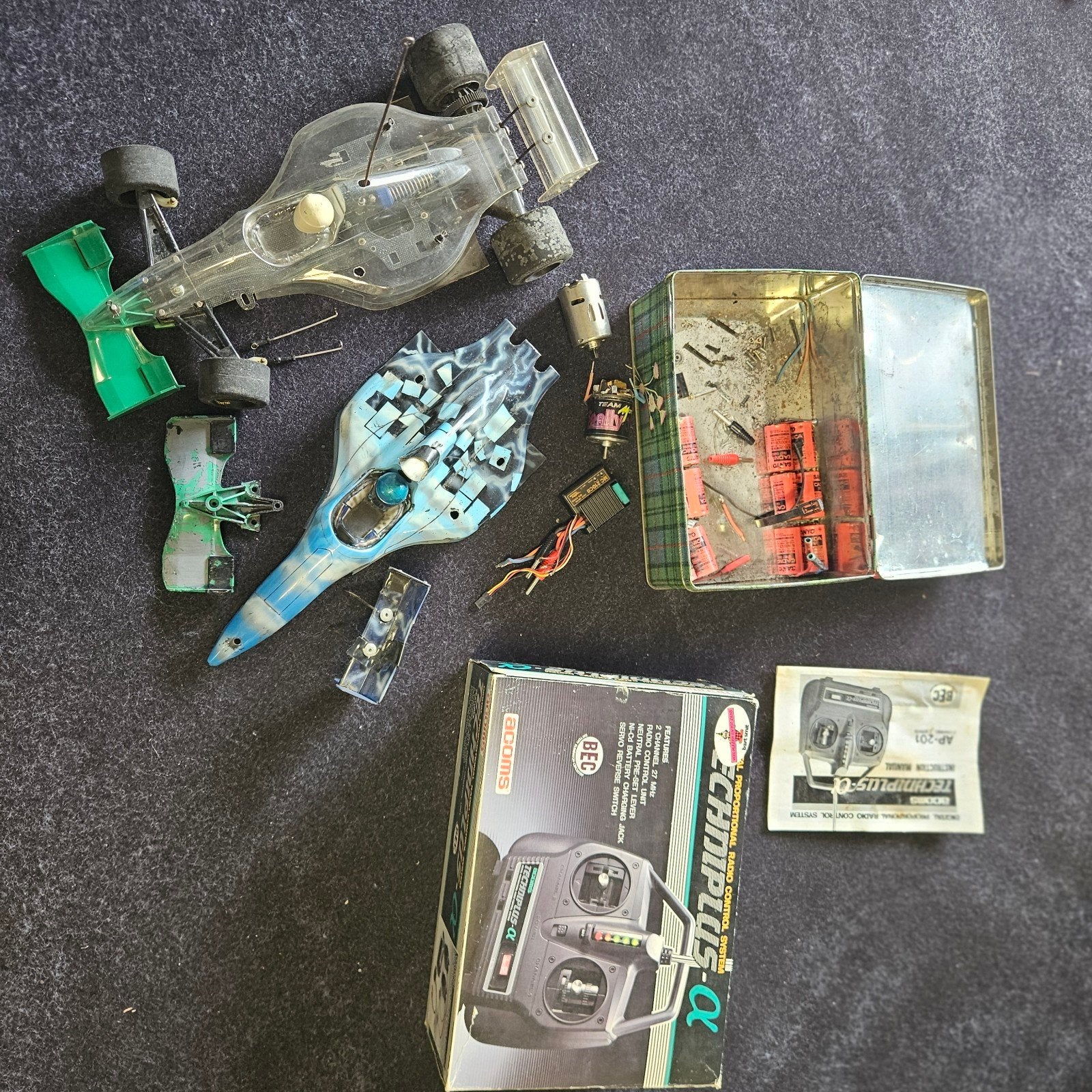 Afstandsbediening Acoms Techniplus - RC auto onderdelen., Hobby en Vrije tijd, Gebruikt, Onderdeel, Overige schalen, Ophalen