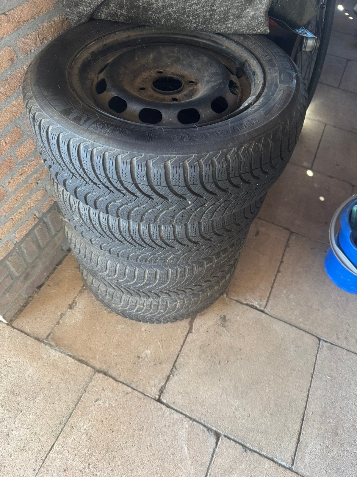 Ford peugot citroen Winterbanden 175/65/R14 michelin, Ophalen, Zo goed als nieuw