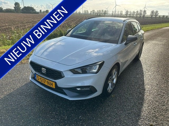 SEAT Leon Sportstourer 1.0 TSI FR Business Carplay Pdc Enz, Auto's, Gebruikt, Leon, Wit, Origineel Nederlands