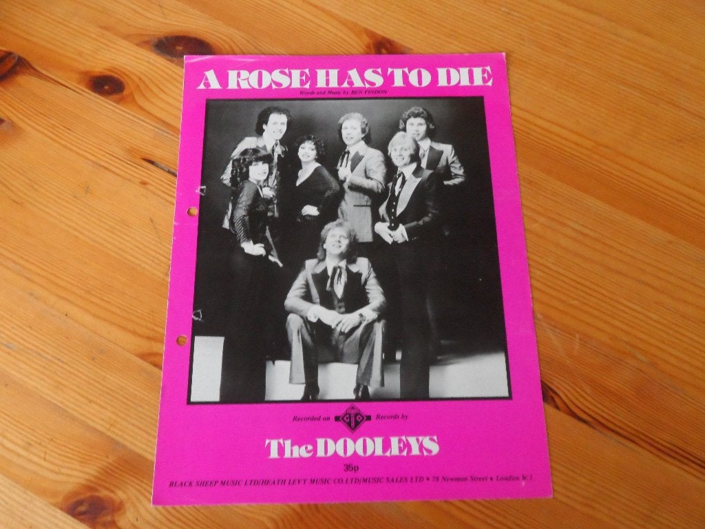 A rose has to die - the dooleys - ben findon, Gebruikt, Gitaar, Ophalen of Verzenden, Artiest of Componist