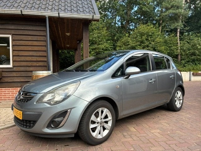 Opel Corsa 1.2 16v ''14 Grijs Airco ,5 Drs Dealer, Voorwielaandrijving, 1063 kg, 750 kg, 1229 cc
