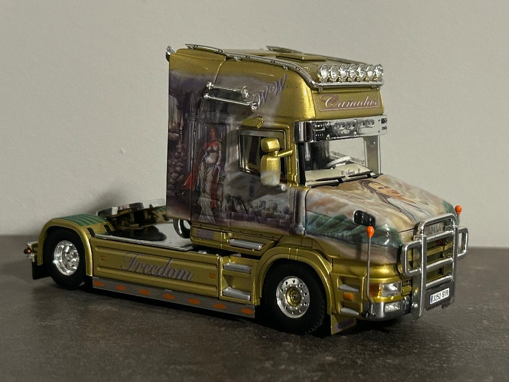 WSI 1/50 Scania T Topline transports Canadãs, Verzenden, Zo goed als nieuw, Bus of Vrachtwagen, Wsi