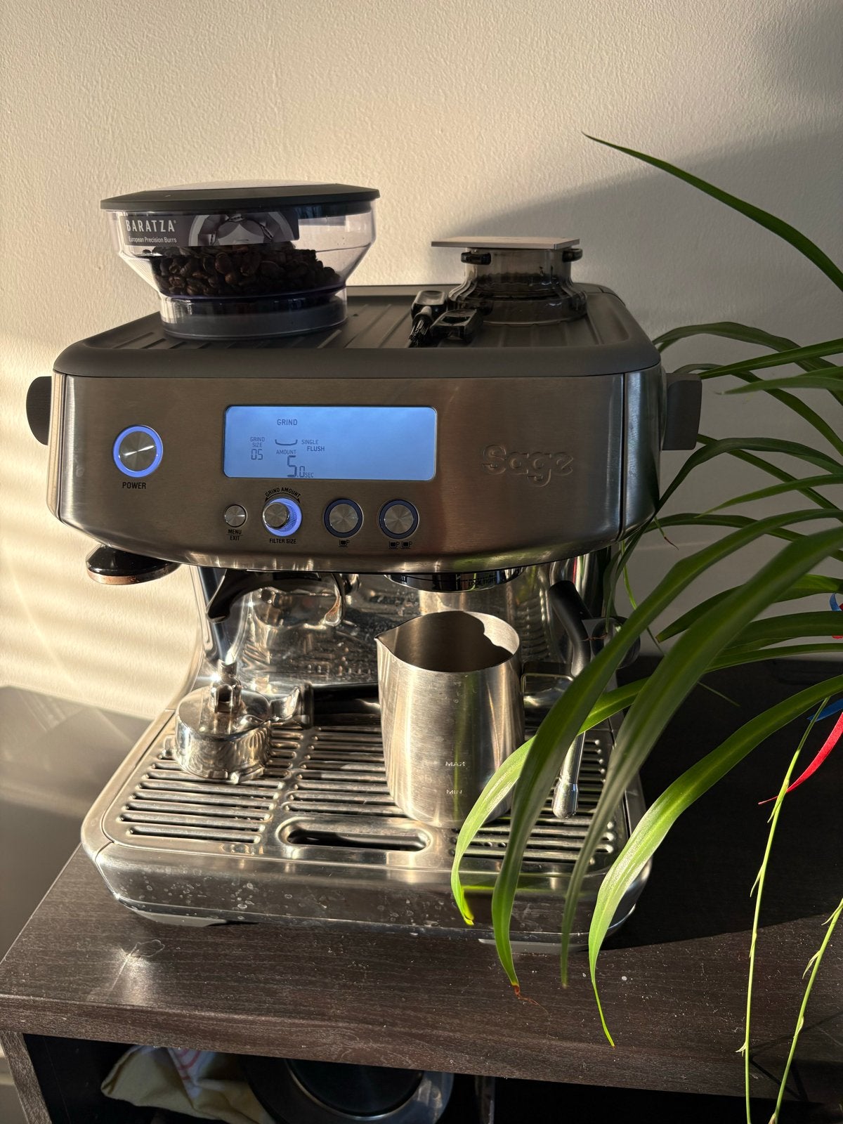 Sage Barista Pro SES878BSS Espressomachine met molen, Ophalen, Afneembaar waterreservoir, Espresso apparaat, Nieuw